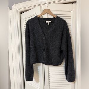 Banana Republic Brushed Cashmere Cropped Cardigan